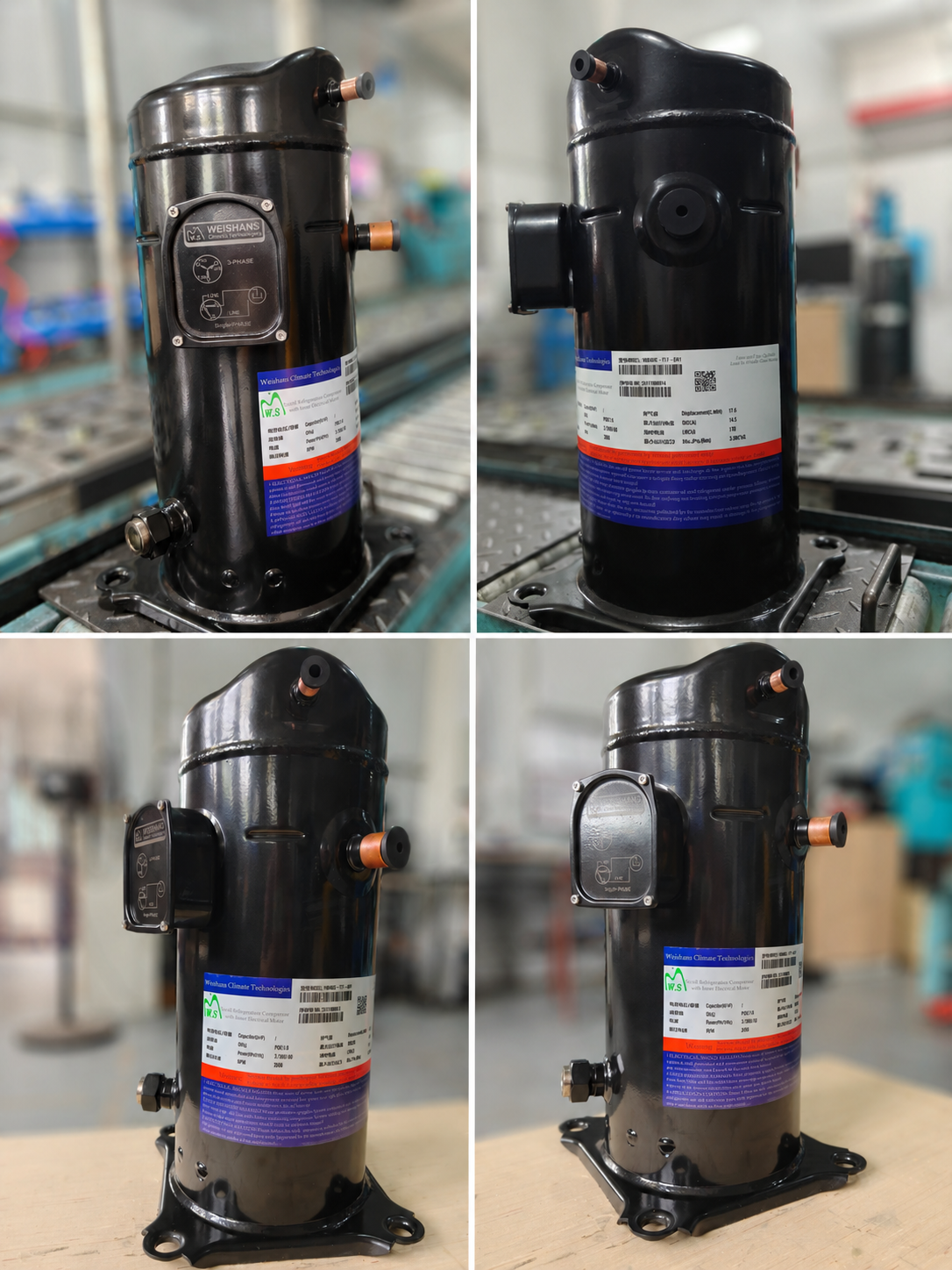 WB2-25HP, R404A, 220V,380V, Weishans Scroll Compressor